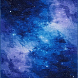 Ultra Soft Area Rug, Non Slip, Stain Resistant, Washable Area Rugs for Living Room, Bedroom, Cosmic Purple and Blue Harmony(Blue)