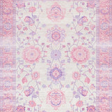 Ultra Soft Area Rug, Non Slip, Stain Resistant, Washable Area Rugs for Living Room, Bedroom, Elegant Solid Color Serenity(Pink)