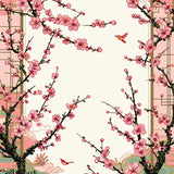 Ultra Soft Area Rug, Non Slip, Stain Resistant, Washable Area Rugs for Living Room, Bedroom, Elegant Japanese Spring Aesthetic(Pink)