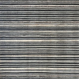 Ultra Soft Area Rug, Non Slip, Stain Resistant, Washable Area Rugs for Living Room, Bedroom, Black White Striped Rug, Contemporary Design(Black)