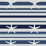 Ultra Soft Area Rug, Non Slip, Stain Resistant, Washable Area Rugs for Living Room, Bedroom, Classic Blue Stripe Nautical Essence(Blue)