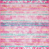Ultra Soft Area Rug, Non Slip, Stain Resistant, Washable Area Rugs for Living Room, Bedroom, Refreshing Vibrant Spring Palette(Pink)