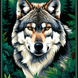 Ultra Soft Area Rug, Non Slip, Stain Resistant, Washable Area Rugs for Living Room, Bedroom, Lush Jungle Animal Illustration(Brown)