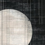 Ultra Soft Area Rug, Non Slip, Stain Resistant, Washable Area Rugs for Living Room, Bedroom, Mono Stripe Rug with Dynamic Parallel Lines and Abstract Pattern(Gray)