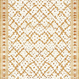 Ultra Soft Area Rug, Non Slip, Stain Resistant, Washable Area Rugs for Living Room, Bedroom, Modern Farmhouse Area Featuring Subtle Geometric Lattice and Neutral Palette(Beige)