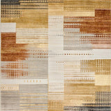 Ultra Soft Area Rug, Non Slip, Stain Resistant, Washable Area Rugs for Living Room, Bedroom, Abstract Boho Dining Room(Beige)