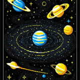 Cosmic Colorful Celestial Design(Black)