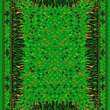 Ultra Soft Area Rug, Non Slip, Stain Resistant, Washable Area Rugs for Living Room, Bedroom, Youthful Exotic Animal Pattern Appeal(Green)