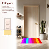 Festive Striped Contemporary Motif(Red)