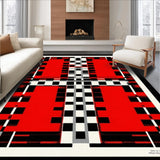 Playful Colorful Geometric Arrangement(Red)