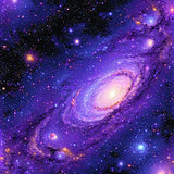 Ultra Soft Area Rug, Non Slip, Stain Resistant, Washable Area Rugs for Living Room, Bedroom, Cosmic Vibrant Celestial Pattern(Purple)