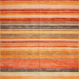Ultra Soft Area Rug, Non Slip, Stain Resistant, Washable Area Rugs for Living Room, Bedroom, Chic Warm Tones Artful Arrangement(Orange)