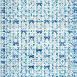 Ultra Soft Area Rug, Non Slip, Stain Resistant, Washable Area Rugs for Living Room, Bedroom, Preppy Bow Area Rug: Chic Blue Bowknot Design(Blue)