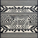 Bold Exotic Zebra Motif(Black)