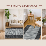 Striking Neutral Floral Elements(Black)