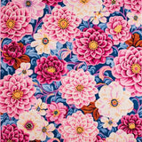 Chic Multihued Floral Composition(Blue)