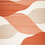 Ultra Soft Area Rug, Non Slip, Stain Resistant, Washable Area Rugs for Living Room, Bedroom, Beige Terracotta Wave(Orange)