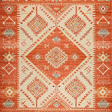 Ultra Soft Area Rug, Non Slip, Stain Resistant, Washable Area Rugs for Living Room, Bedroom, Elegant Vintage Patterned Accent(Red)