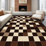 Ultra Soft Area Rug, Non Slip, Stain Resistant, Washable Area Rugs for Living Room, Bedroom, Elegant Brown Beige Area(Brown)