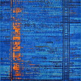 Dynamic Orange Blue Abstract(Blue)
