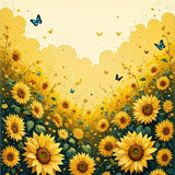 Art Deco Inspired Garden Theme(Yellow)