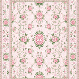 Ultra Soft Area Rug, Non Slip, Stain Resistant, Washable Area Rugs for Living Room, Bedroom, Playful Nature-Inspired Patterns(Pink)