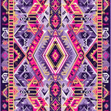 Ultra Soft Area Rug, Non Slip, Stain Resistant, Washable Area Rugs for Living Room, Bedroom, Chic Modern Ethnic Patterned Piece(Purple)