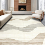 Sophisticated Monochrome Fluid Shapes(Beige)