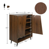 ODIKA Metro 5 Tier Wooden Storage Cabinet