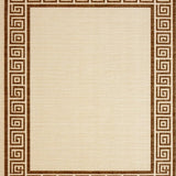Elegant Natural Fiber Trellis Motif(Beige)