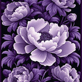 Ultra Soft Area Rug, Non Slip, Stain Resistant, Washable Area Rugs for Living Room, Bedroom, Rustic Purple Blossom Pattern(Purple)