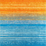 Ultra Soft Area Rug, Non Slip, Stain Resistant, Washable Area Rugs for Living Room, Bedroom, Trendy Gradient Chic Harmony(Orange)