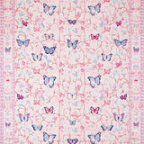 Ultra Soft Area Rug, Non Slip, Stain Resistant, Washable Area Rugs for Living Room, Bedroom, Delicate Butterfly Scalloped Aesthetic(Pink)