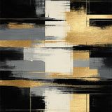 Ultra Soft Area Rug, Non Slip, Stain Resistant, Washable Area Rugs for Living Room, Bedroom, Luxurious Gold-Infused Graphic Style(Gold)