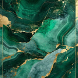 Elegant Marble Artistry Statement(Green)