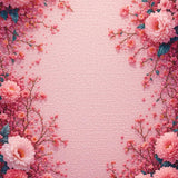 Ultra Soft Area Rug, Non Slip, Stain Resistant, Washable Area Rugs for Living Room, Bedroom, Elegant Floral Non-Slip Bathroom Decor(Pink)