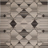 Ultra Soft Area Rug, Non Slip, Stain Resistant, Washable Area Rugs for Living Room, Bedroom, Contemporary Earthy Geometric Motif(Beige)