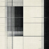 Modern Entryway Featuring Artful Pinstripe Bands and Sleek Graphic Detailing(Beige)