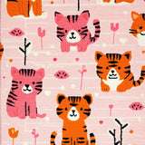 Delightful Kawaii Tiger Visual Appeal(Pink)