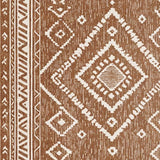 Ultra Soft Area Rug, Non Slip, Stain Resistant, Washable Area Rugs for Living Room, Bedroom, Machine Washable Farmhouse Bedroom Low Pile Rug(Brown)