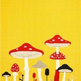 Ultra Soft Area Rug, Non Slip, Stain Resistant, Washable Area Rugs for Living Room, Bedroom, Whimsical Earthy Mushroom Motif(Yellow)
