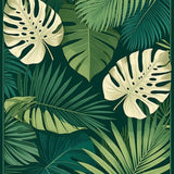 Playful Leafy Bathroom Charm(Green)