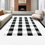 Stylish Lightweight Checkered Textile(Black)
