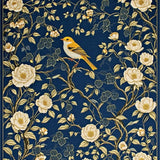 Cozy Rustic Floral Accents(Blue)