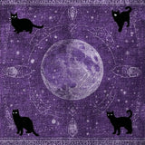 Ultra Soft Area Rug, Non Slip, Stain Resistant, Washable Area Rugs for Living Room, Bedroom, Enchanted Witchy Carpet - Mystical Spooky Home Accent with Occult Symbols(Purple)