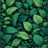 Contemporary Lush Foliage Design(Green)