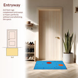 Charming Cartoon Character Motif(Blue)