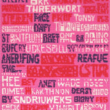 Ultra Soft Area Rug, Non Slip, Stain Resistant, Washable Area Rugs for Living Room, Bedroom, Bold Whimsical Script Design(Pink)