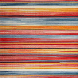 Ultra Soft Area Rug, Non Slip, Stain Resistant, Washable Area Rugs for Living Room, Bedroom, Artful Reversible Textile Design(Red)
