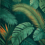 Ultra Soft Area Rug, Non Slip, Stain Resistant, Washable Area Rugs for Living Room, Bedroom, Lush Botanical Greenery Theme(Green)